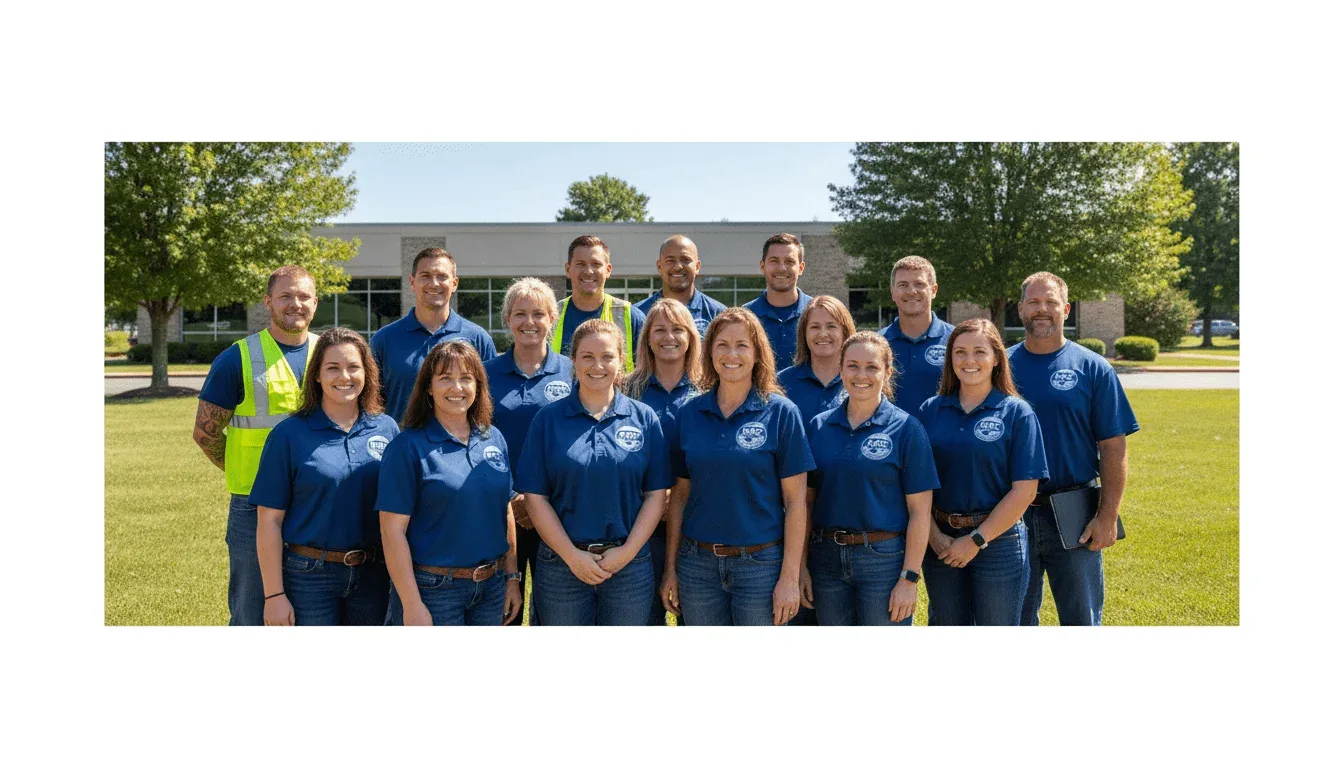 MRC Dumpster Rental Maryville crew outside the Dotson Memorial Rd yard
